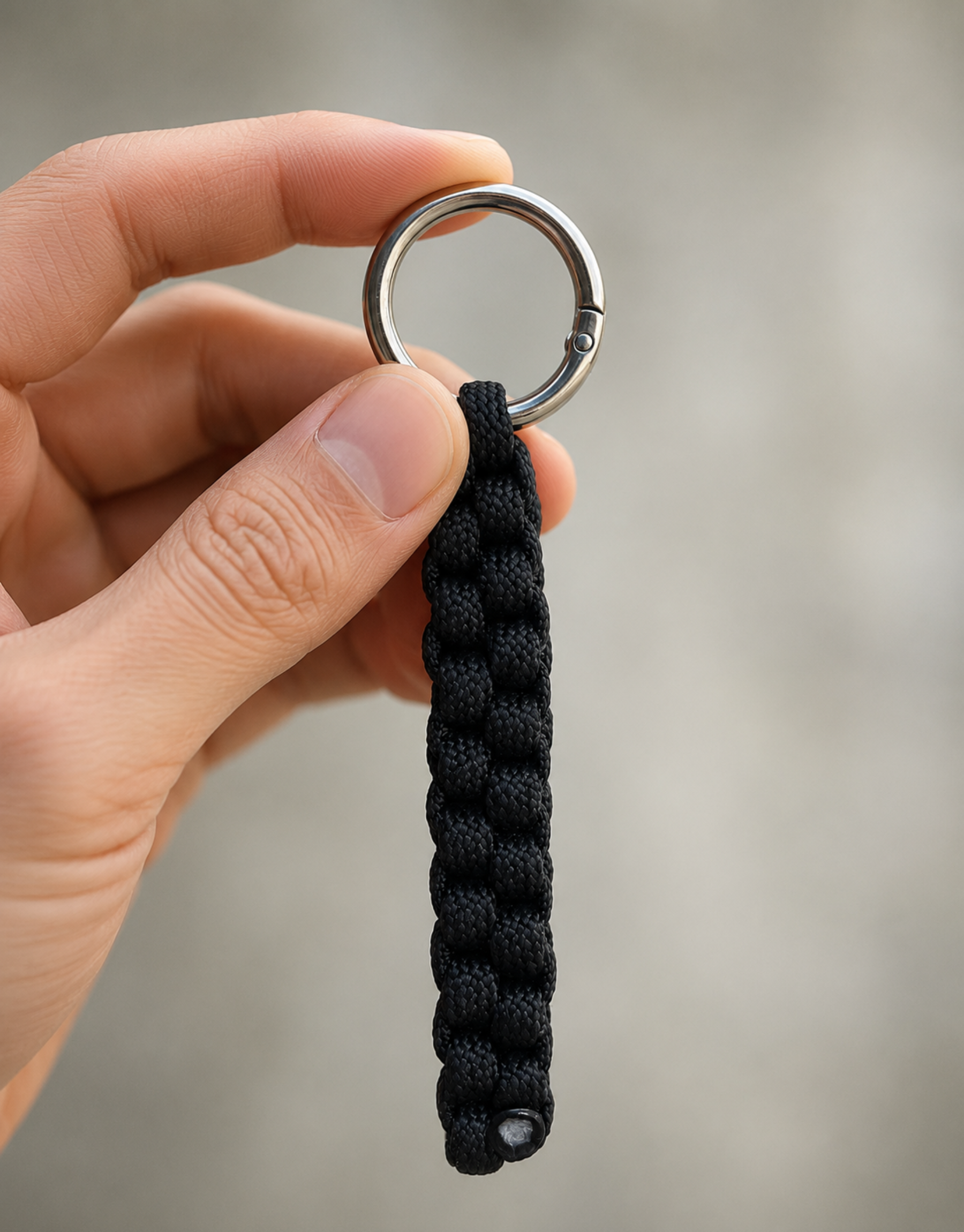 Qaid — Box Keychain | Black