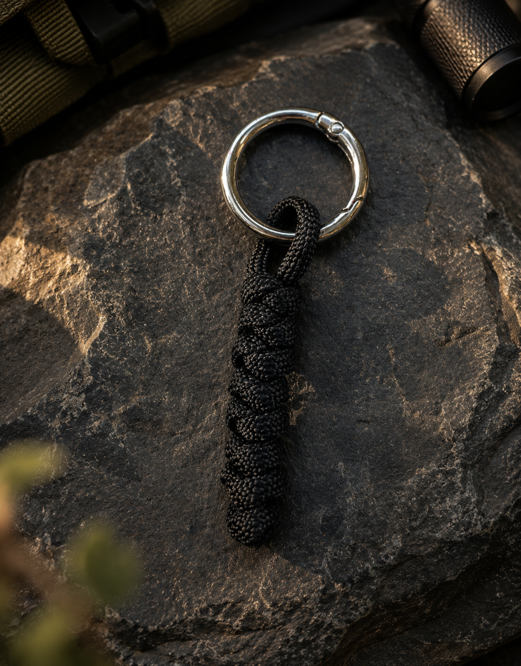 Lahar — Spiral Keychain | Black