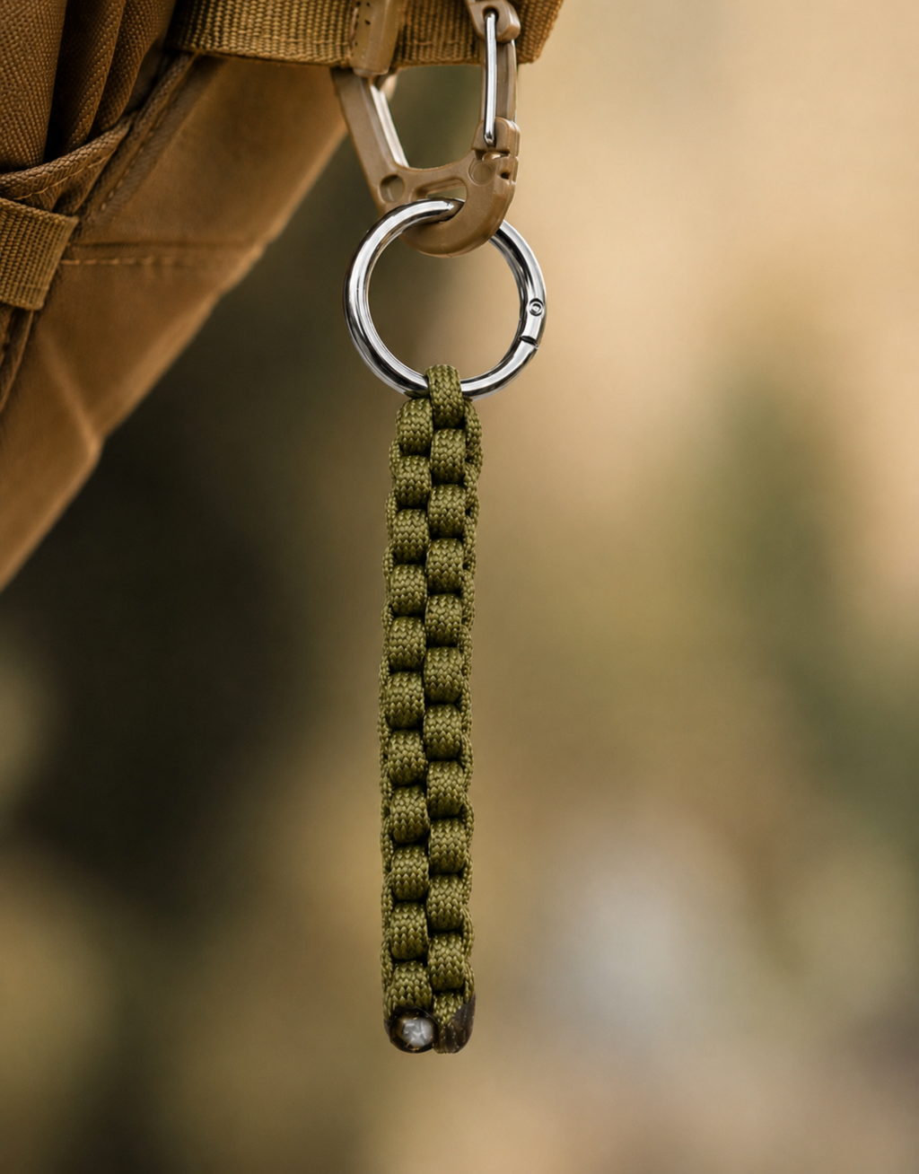 Qaid — Box Keychain | Olive