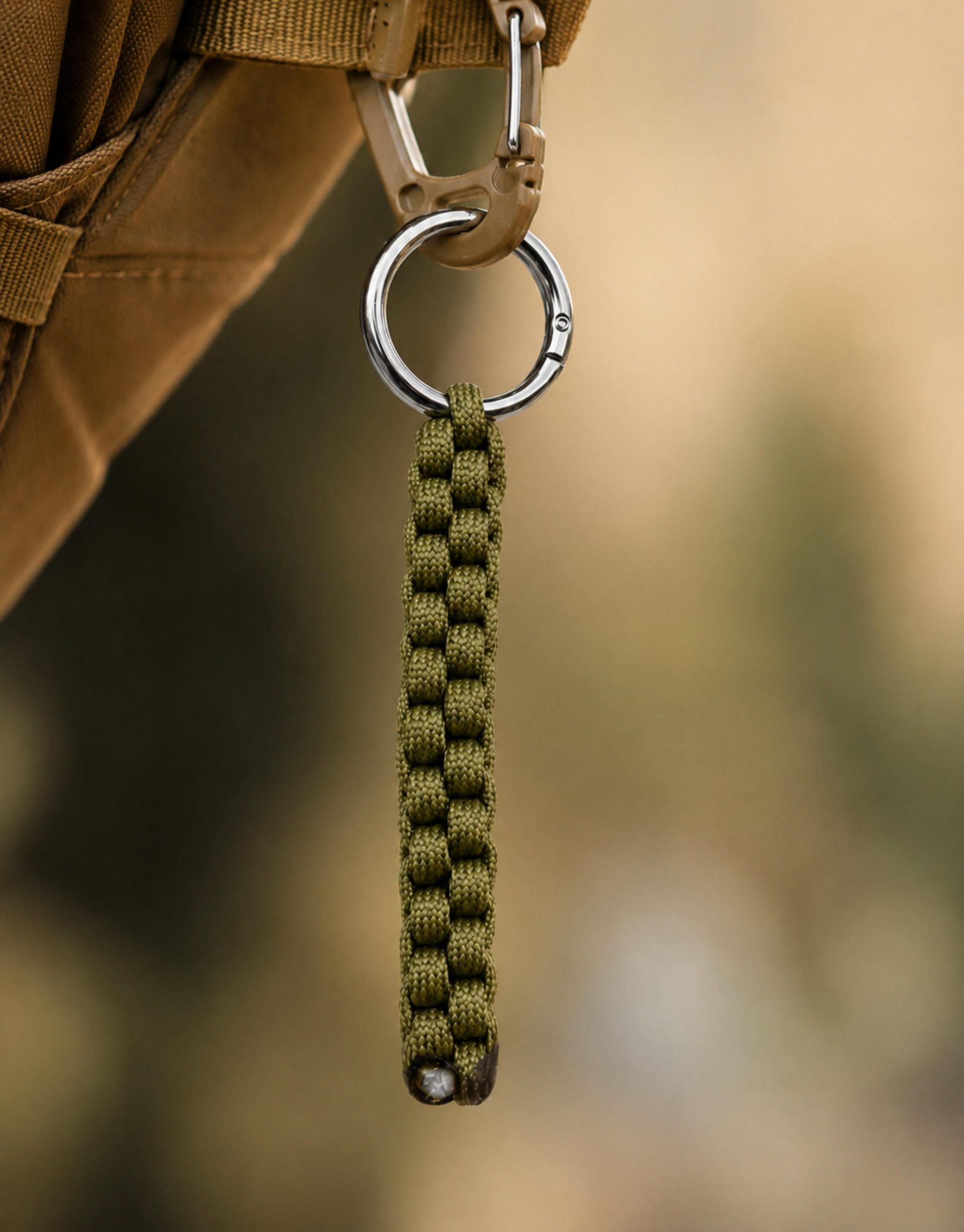 Qaid — Box Keychain | Olive