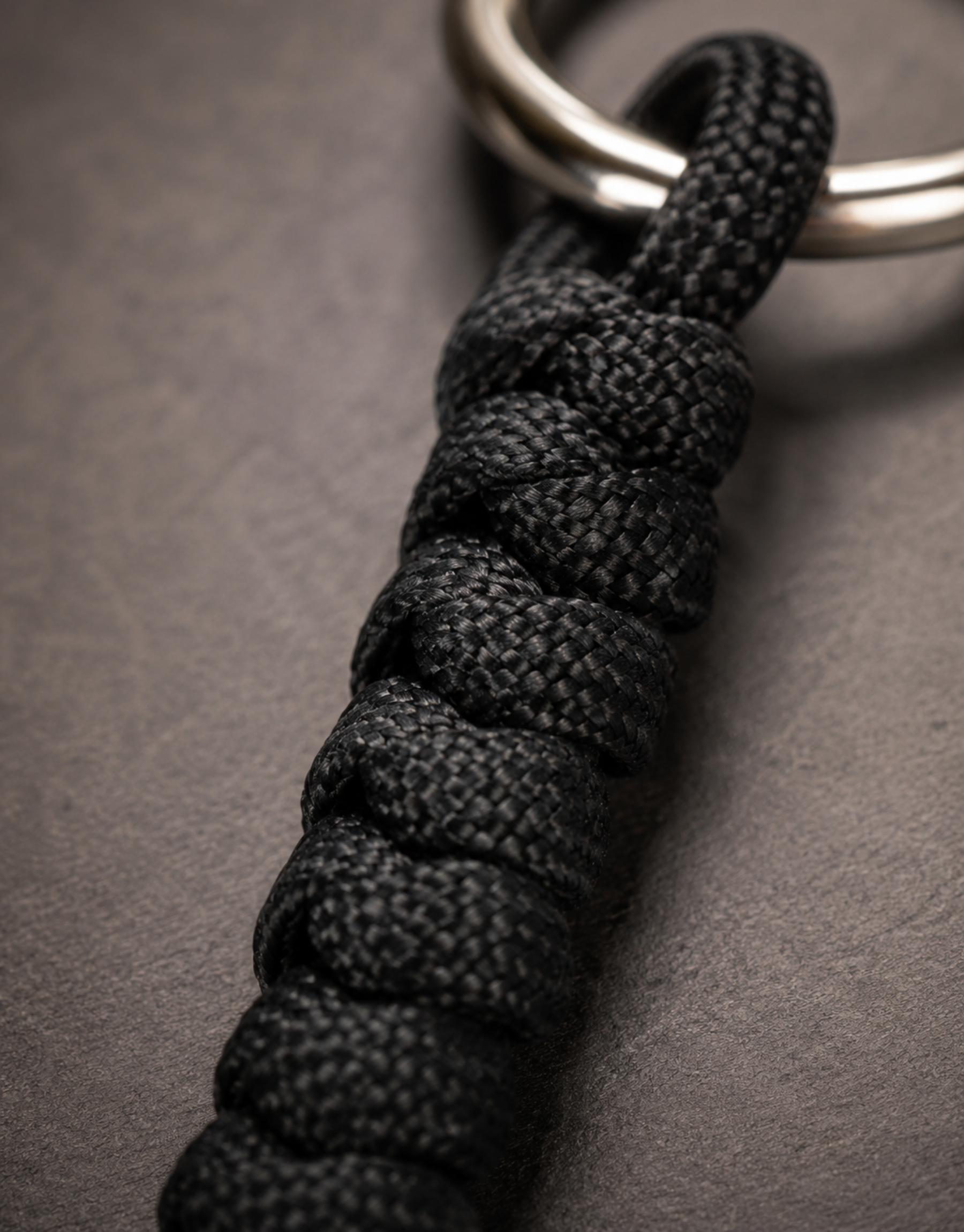 Lahar — Spiral Keychain | Black