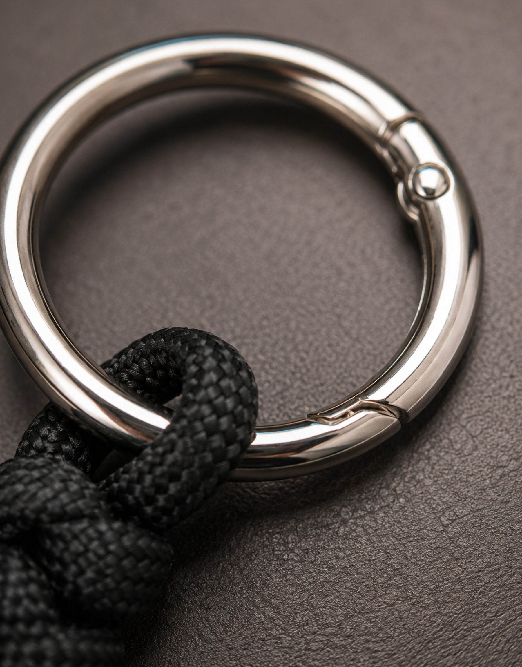 Lahar — Spiral Keychain | Black