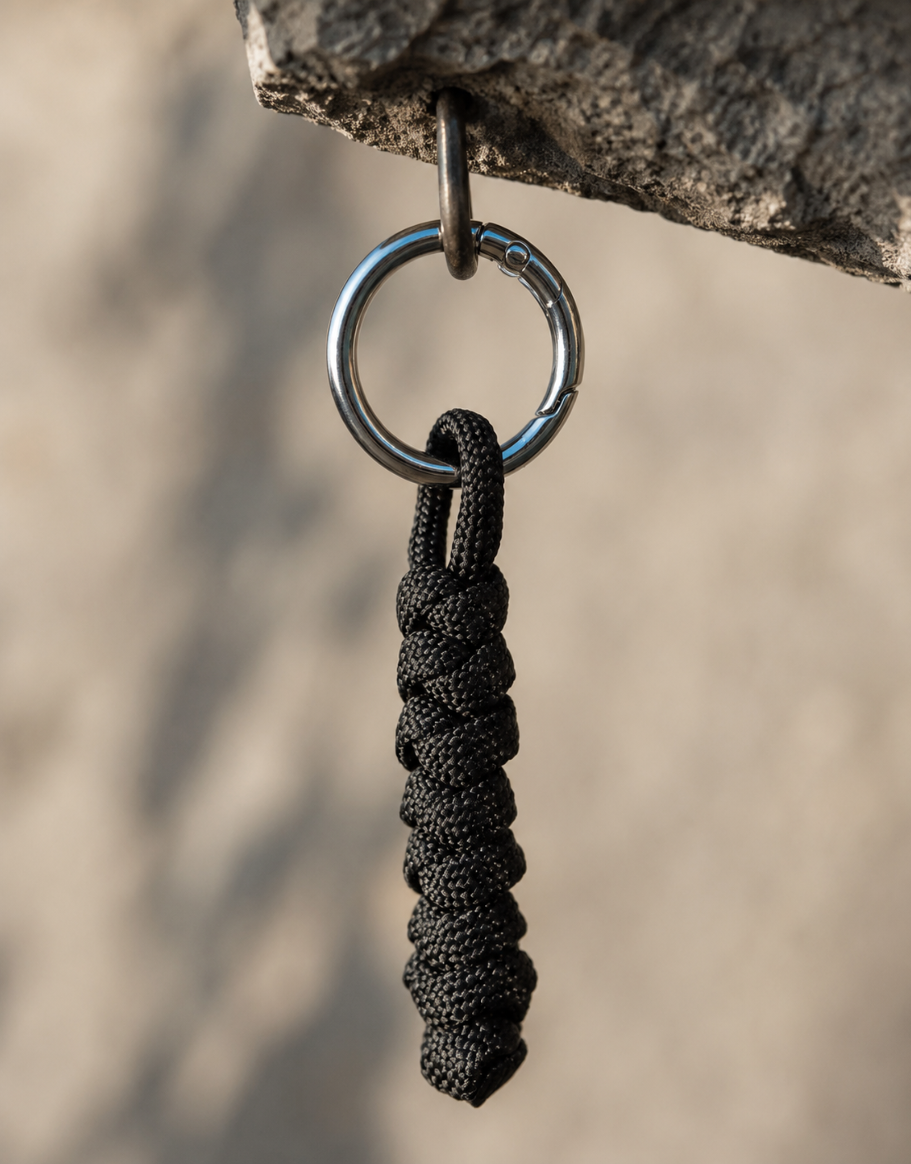 Lahar — Spiral Keychain | Black