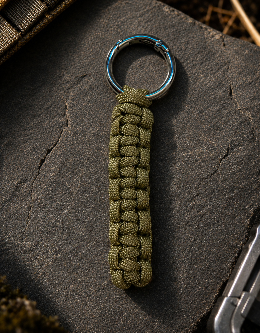 Naag — Cobra Flat Keychain | Olive
