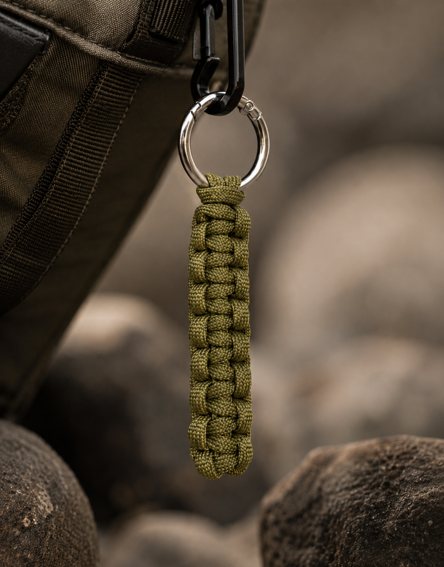Naag — Cobra Flat Keychain | Olive