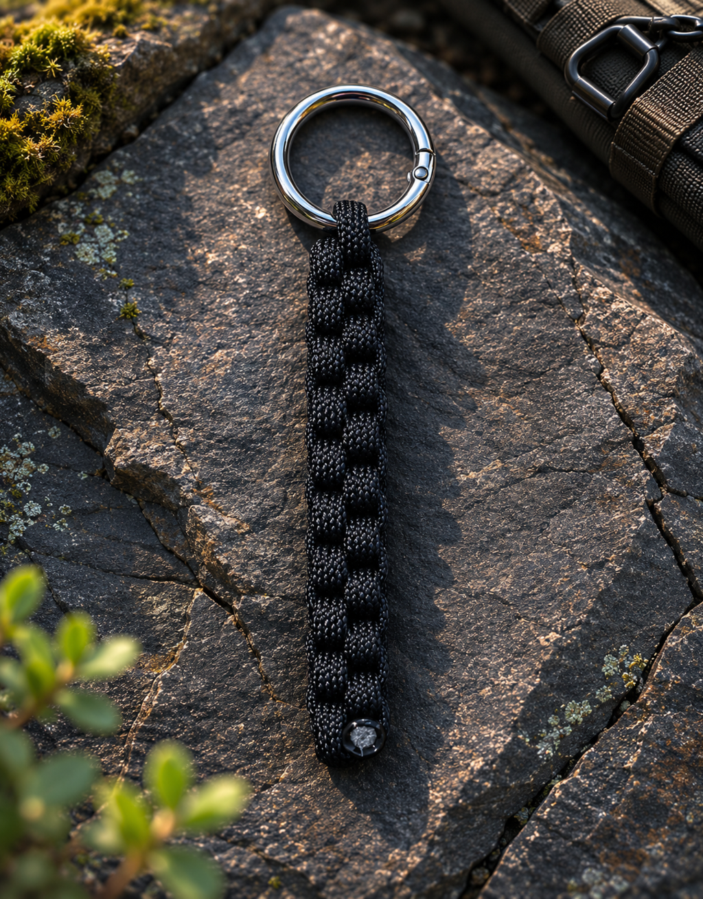 Qaid — Box Keychain | Black