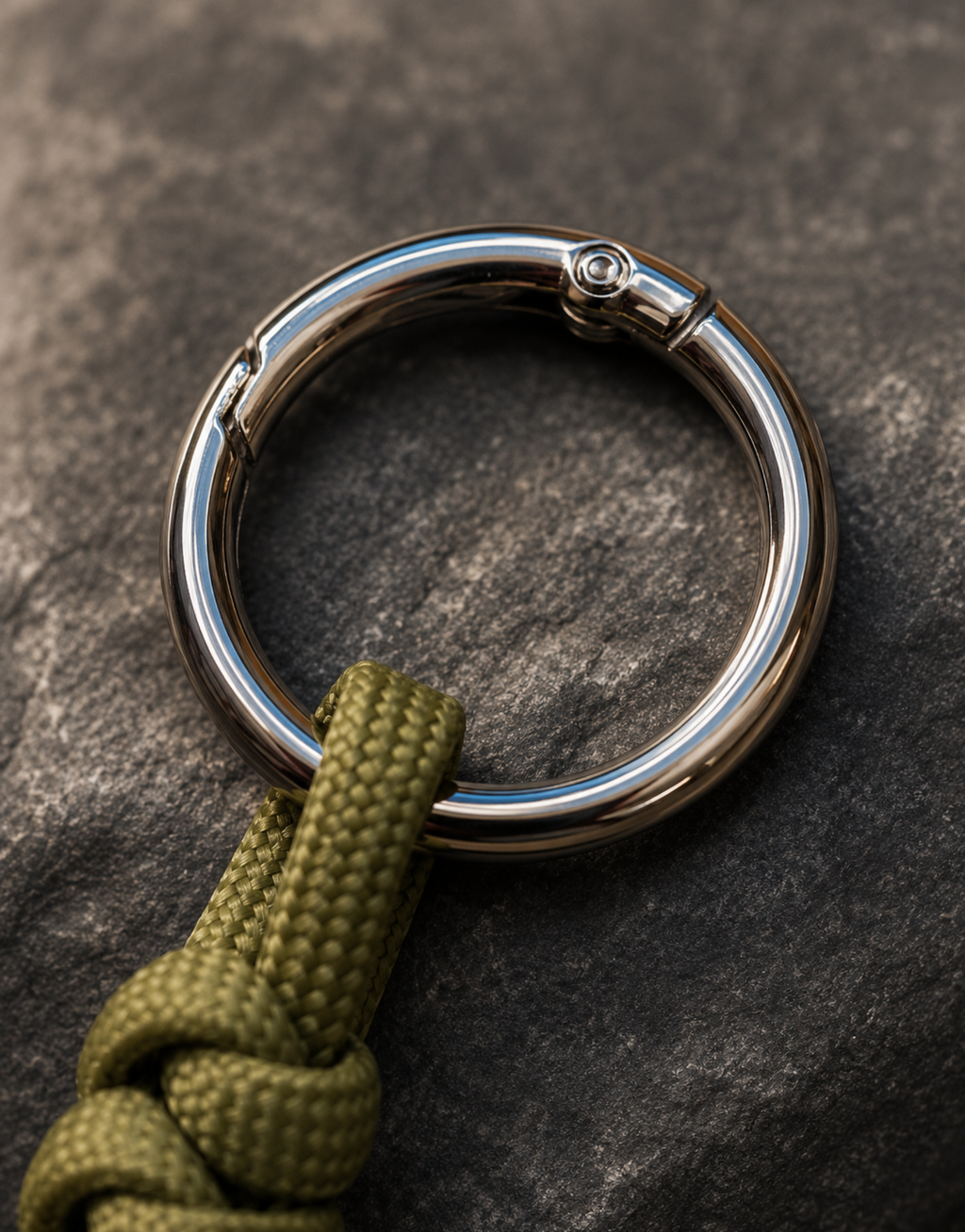 Lahar — Spiral Keychain | Olive