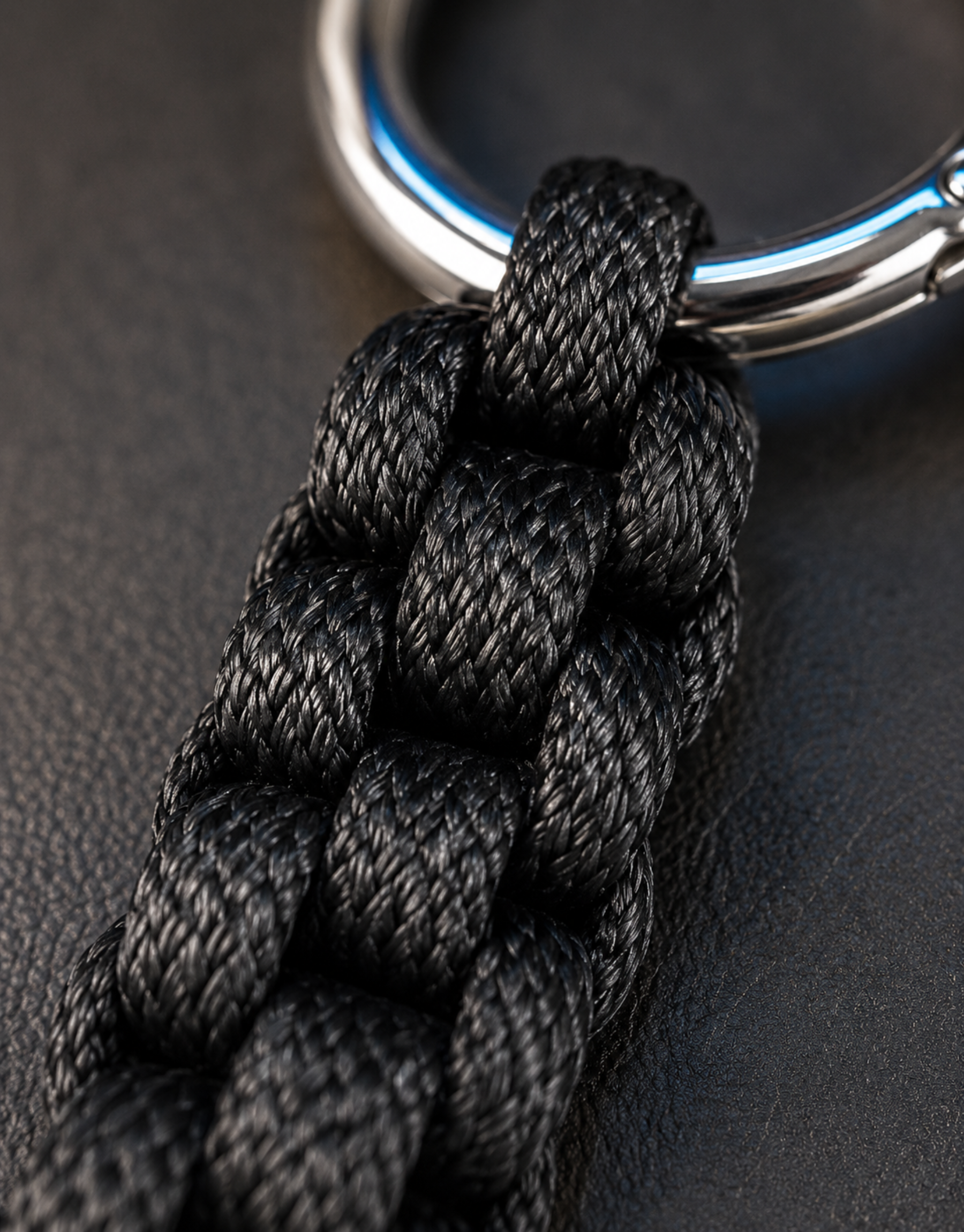 Qaid — Box Keychain | Black