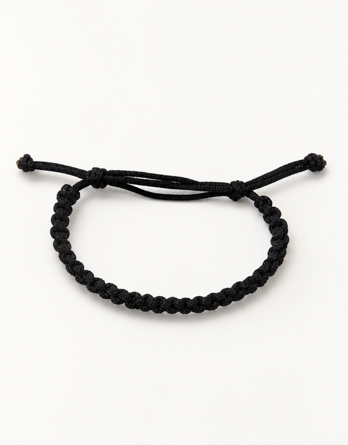 Khayt black macrame bracelet by Giraa