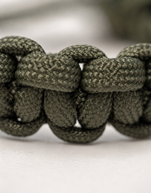 Akhdar dark green paracord bracelet