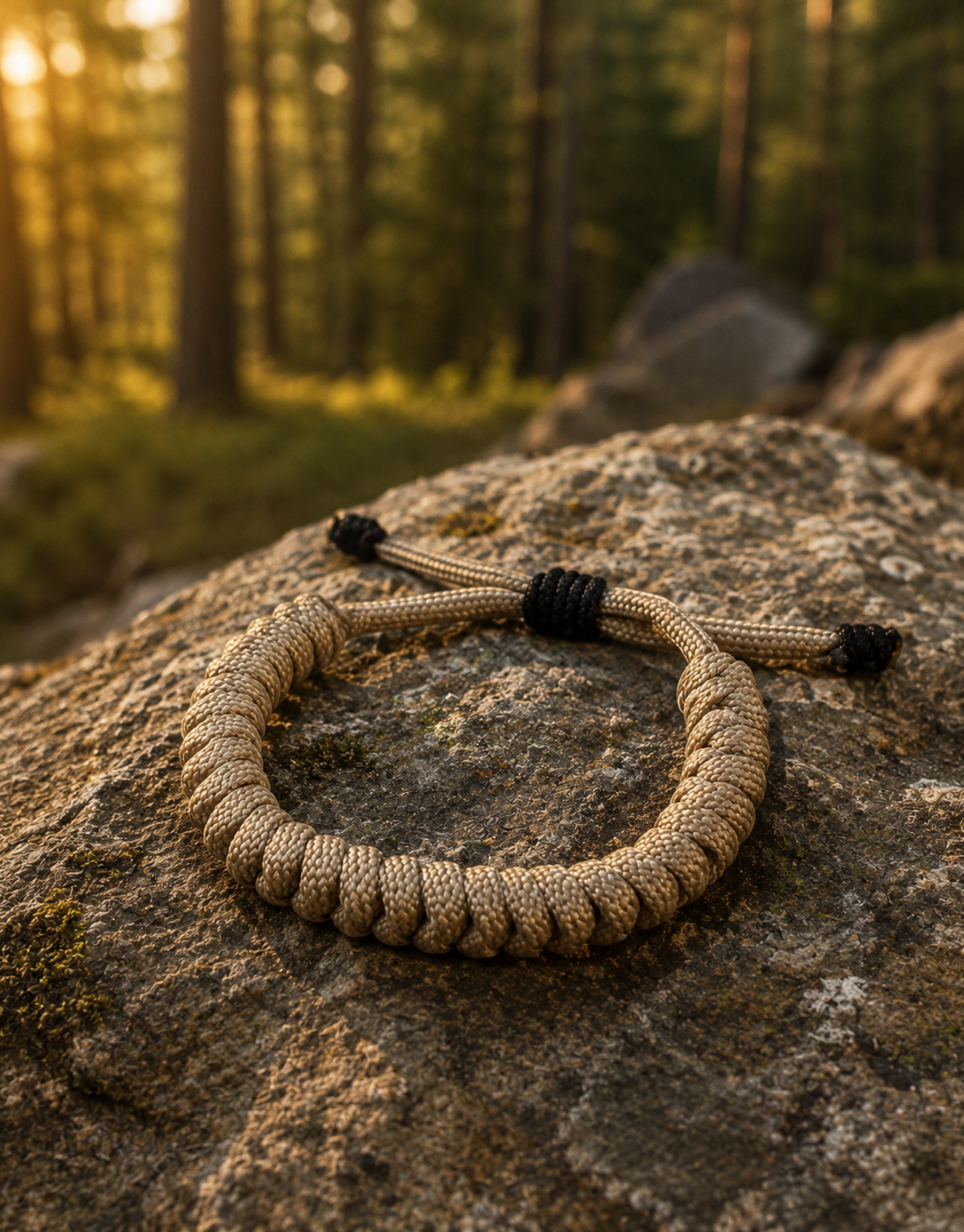 Raml sand spiral paracord bracelet