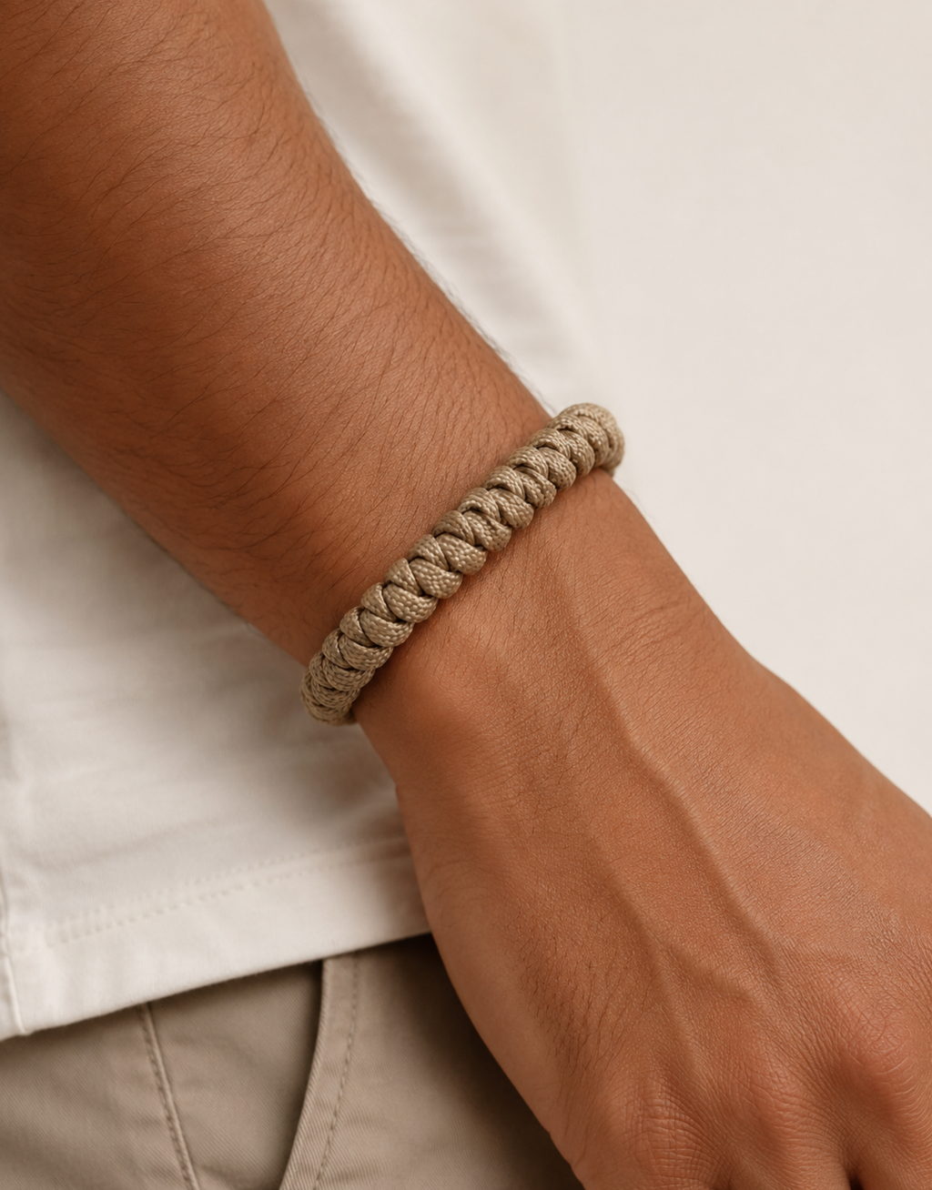 Raml sand spiral paracord bracelet